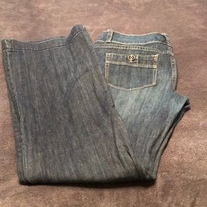 White House black market jeans trouser leg